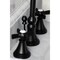 Kingston Brass KS2980ZX Millennium Widespread Bathroom Faucet W/ Brass Pop-Up, Black KS2980ZX - alternate 5